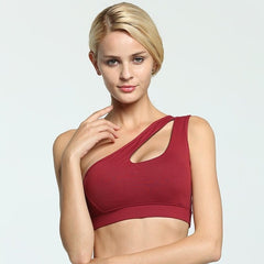Sexy One Shoulder Sports Bra