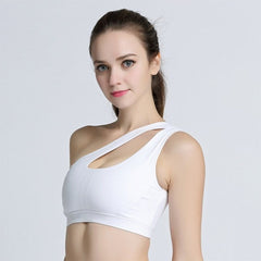 Sexy One Shoulder Sports Bra