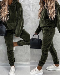Velour 2 Piece Sweatsuit