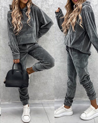 Velour 2 Piece Sweatsuit