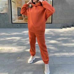 2 pieces  Hooded Sweatsuit