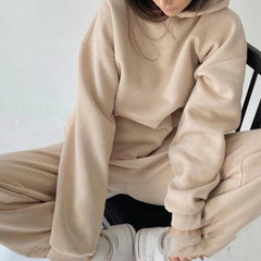 2 pieces  Hooded Sweatsuit