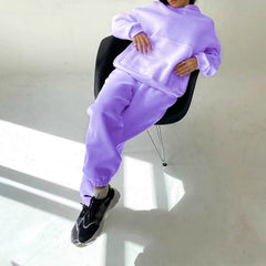 2 pieces  Hooded Sweatsuit