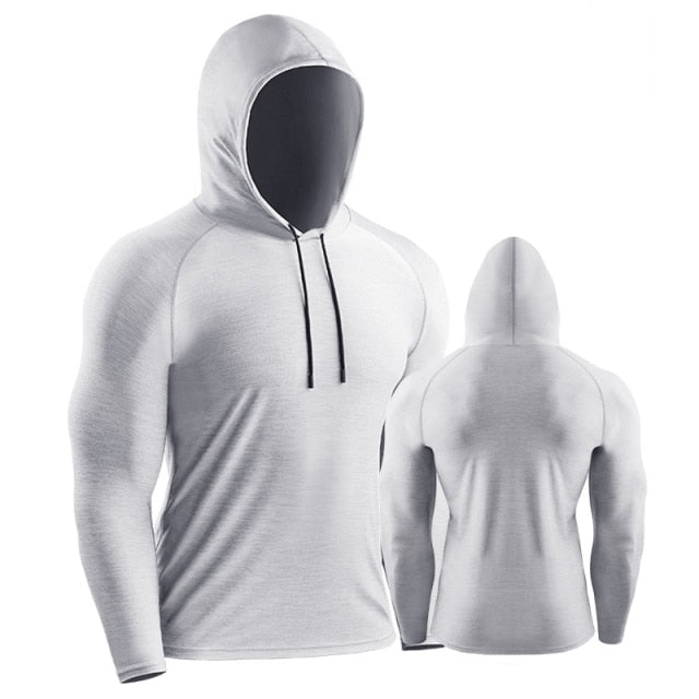 Men's Long Sleeve Hooded Shirt