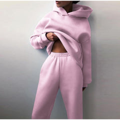 2 pieces  Hooded Sweatsuit
