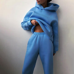 2 pieces  Hooded Sweatsuit
