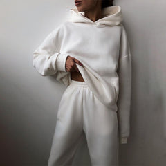 2 pieces  Hooded Sweatsuit