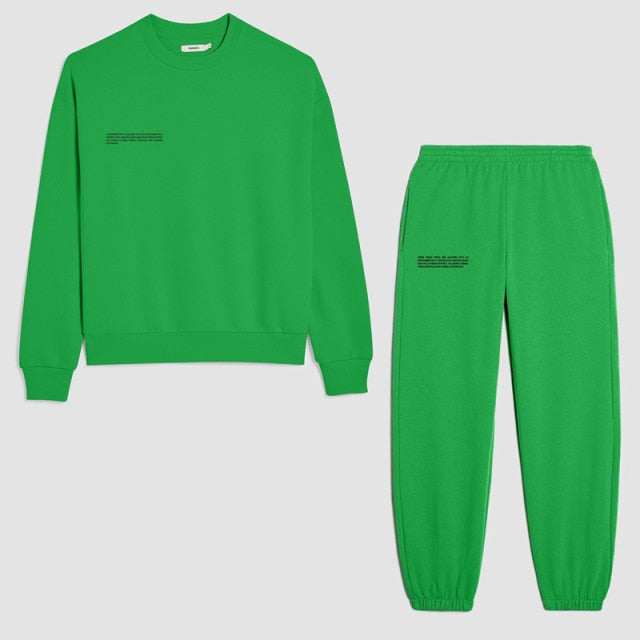Fine Print Cotton Sweatsuit For Women
