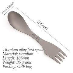 Camping Titanium Spoon Fork