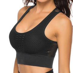 Mesh Sports Bra With Racer Back