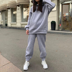 2 pieces  Hooded Sweatsuit