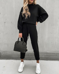 Two Piece Drawstring Leisure Suit