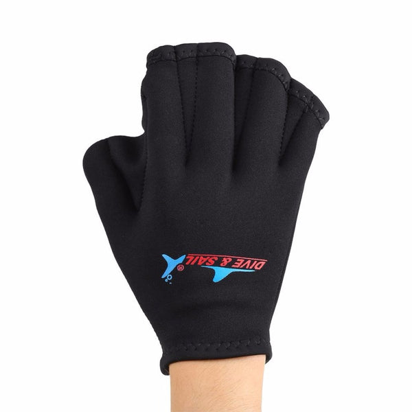 Black Swimming Gloves