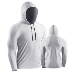 Men's Long Sleeve Hooded Shirt