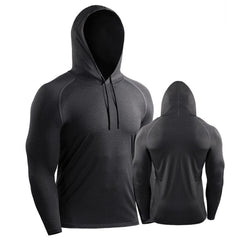 Men's Long Sleeve Hooded Shirt