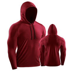 Men's Long Sleeve Hooded Shirt