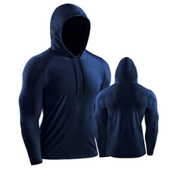 Men's Long Sleeve Hooded Shirt