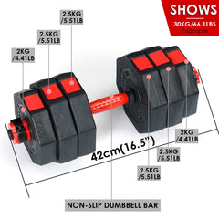 10-30KG Adjustable Barbell Set