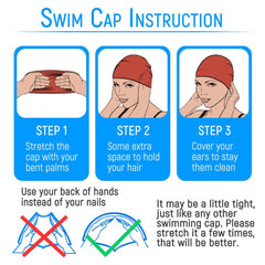 Ear Protection Silicone Swimming Caps